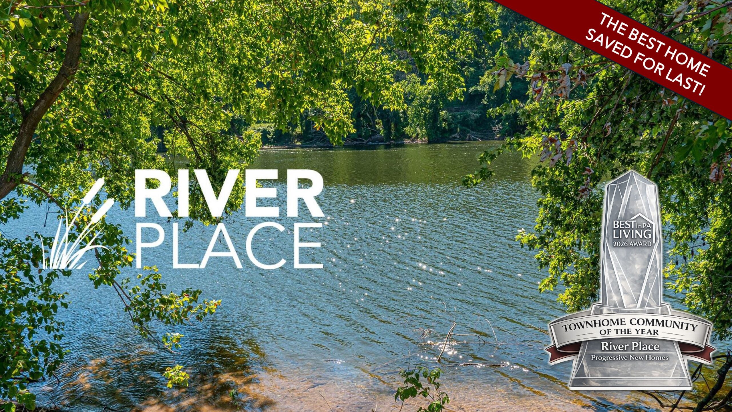 View of the Schuylkill River from River Place Townhomes